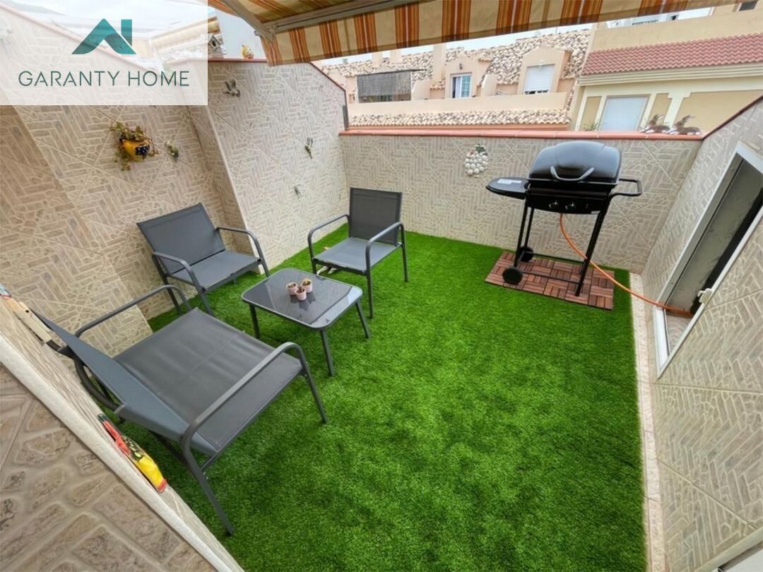 Terrace of Flat to rent in Benalmádena  with Air Conditioner, Private garden and Terrace