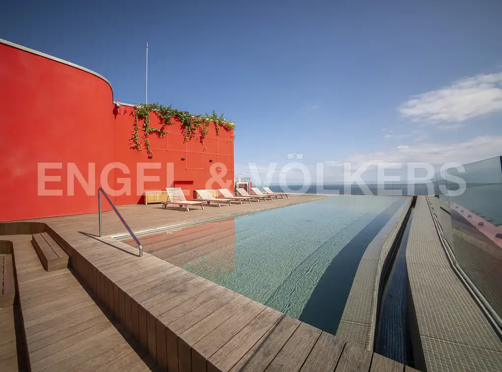 Piscina de Piso de alquiler en Barcelona con Aire acondicionado, Calefacción y Piscina