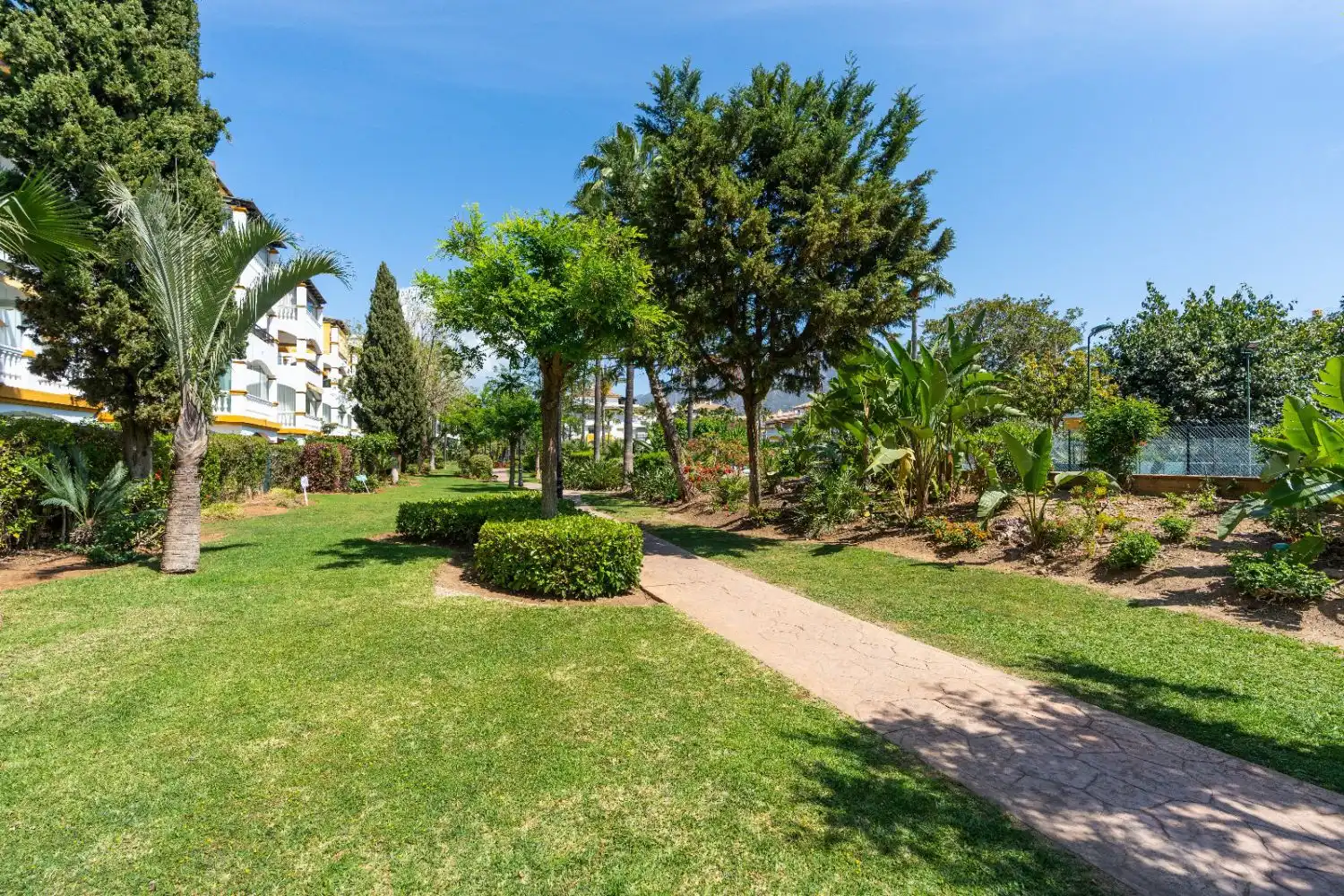Garten von Wohnungen zur Miete in Marbella mit Klimaanlage, Heizung und Terrasse
