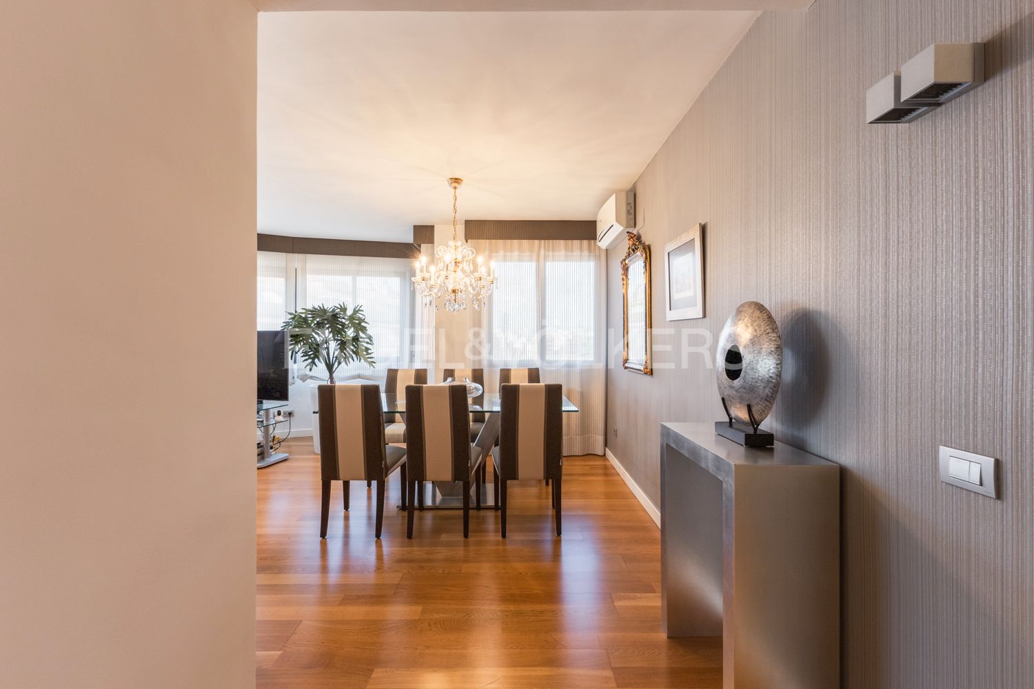 Dining room of Apartment for sale in Castellón de la Plana / Castelló de la Plana  with Air Conditioner, Heating and Parquet flooring