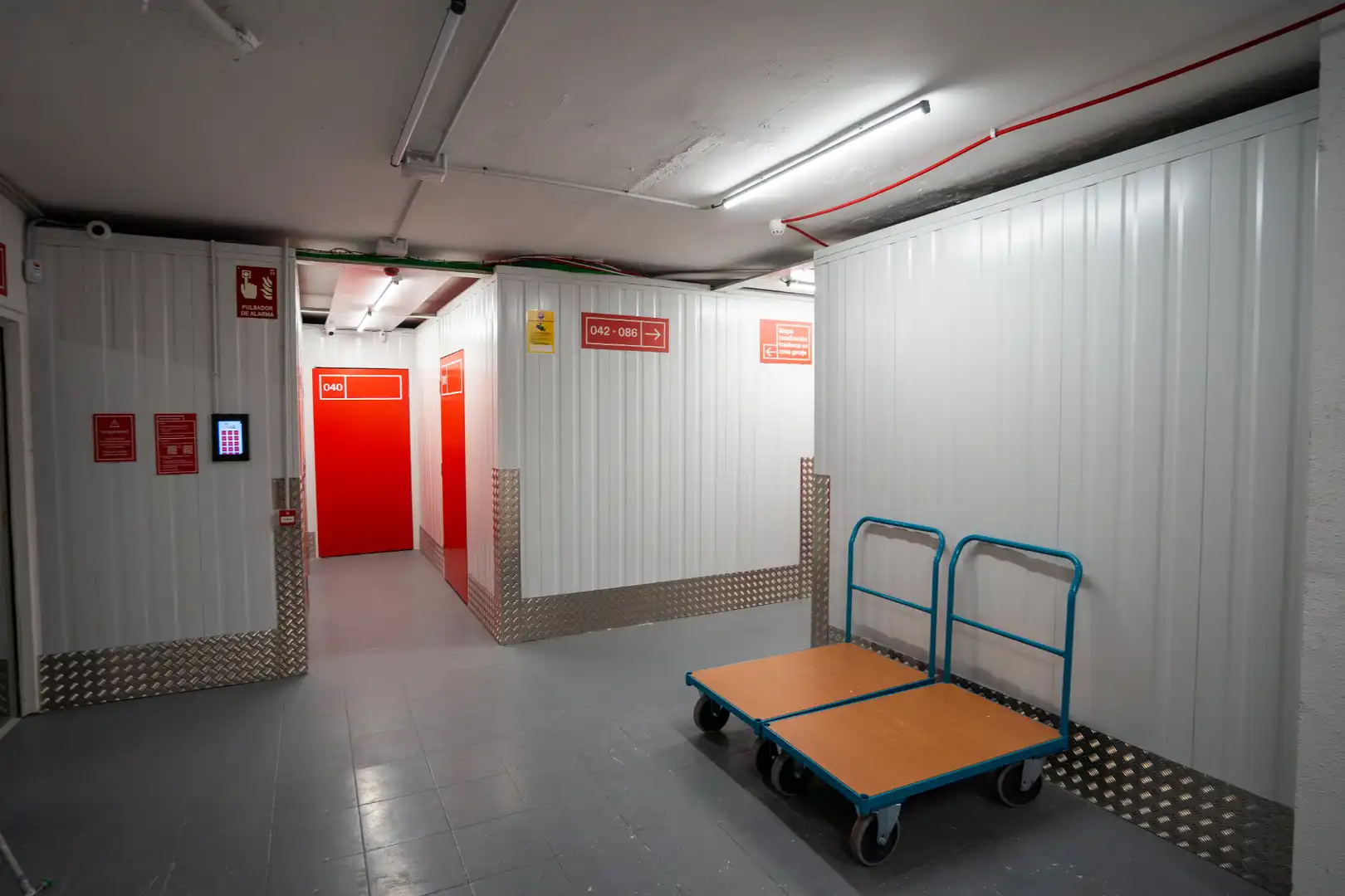 Traster de lloguer en Barcelona amb Alarma