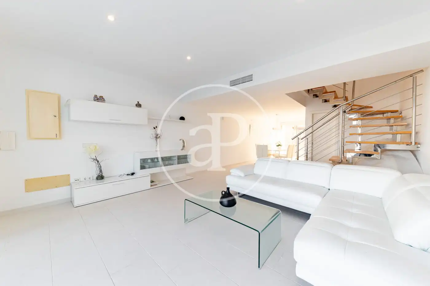 Sala de estar de Dúplex en venta en Santa Margalida con Aire acondicionado, Calefacción y Terraza