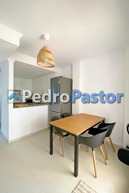 Cocina de Apartamento en venta en Dénia con Aire acondicionado, Calefacción y Jardín privado