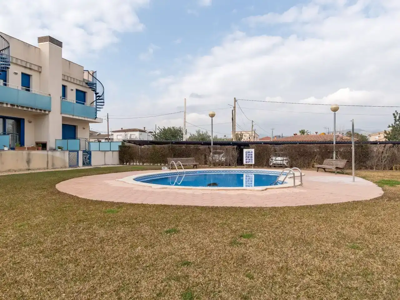 Swimming pool of Flat for sale in L'Ampolla  with Air Conditioner, Private garden and Swimming Pool