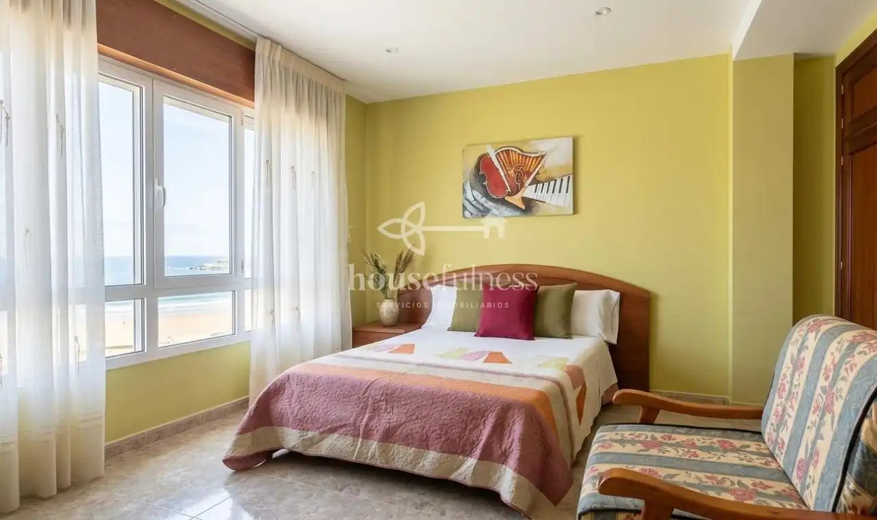 Bedroom of Flat for sale in Valdoviño  with Heating, Terrace and Storage room