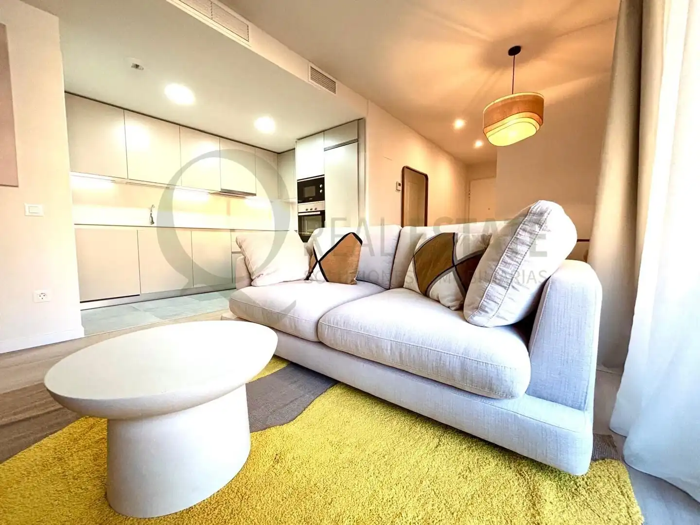 Wohnzimmer von Wohnung zur Miete in Alicante / Alacant mit Klimaanlage, Heizung und Terrasse
