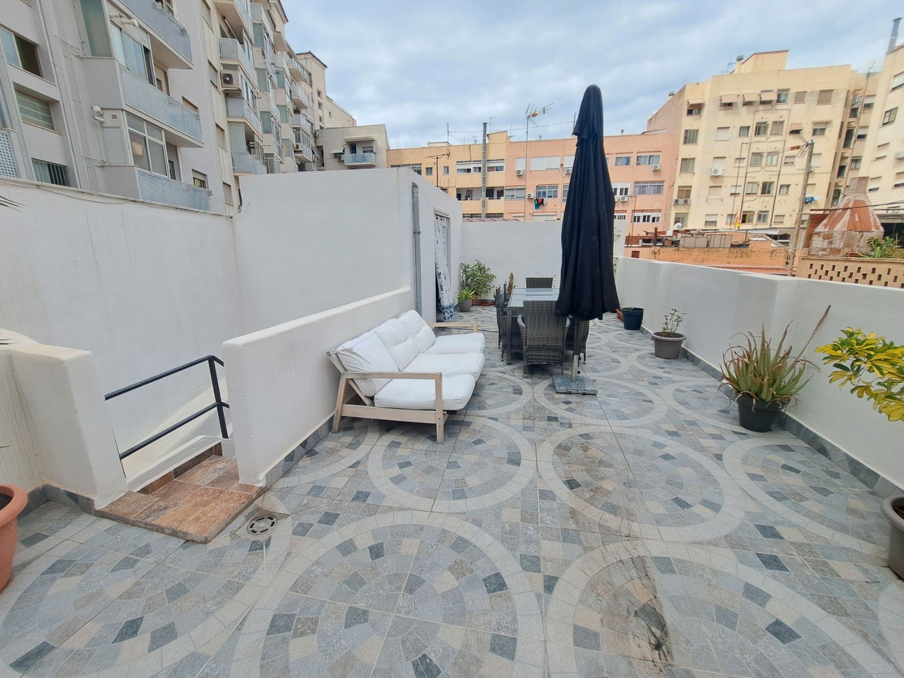 Terrace of House or chalet for sale in Castellón de la Plana / Castelló de la Plana  with Air Conditioner, Terrace and Furnished
