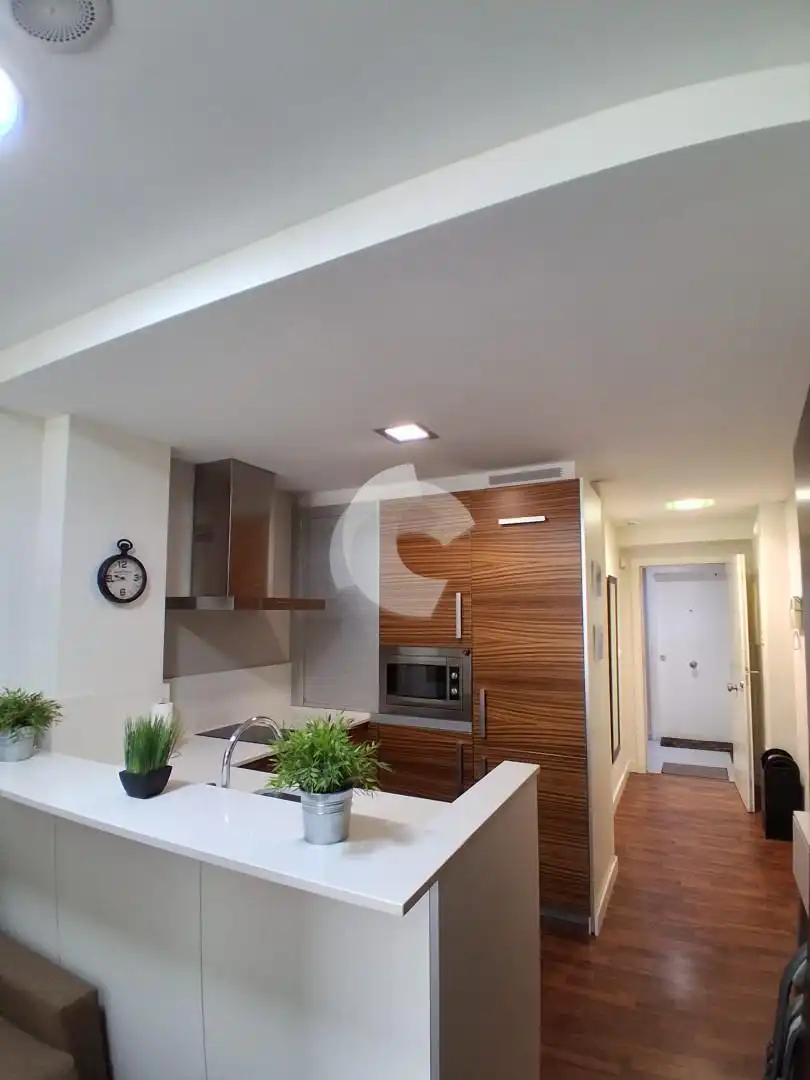 Cocina de Estudio de alquiler en A Coruña Capital  con Calefacción, Terraza y Trastero