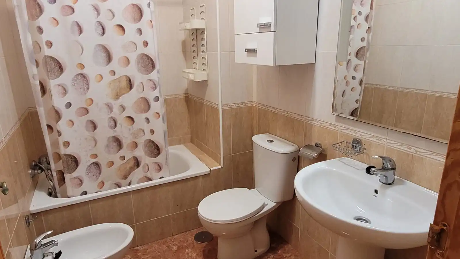 Bathroom of Flat for rent in Cartagena  with Air Conditioner, Furnished and Oven