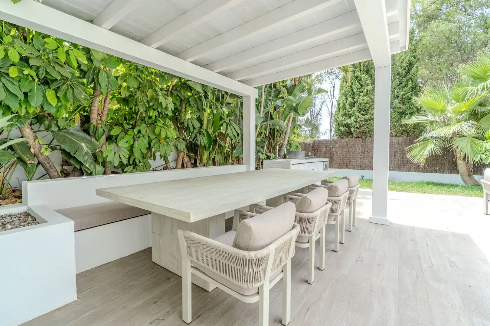 Terrassa de Casa o xalet de lloguer en Marbella amb Aire condicionat, Calefacció i Jardí privat