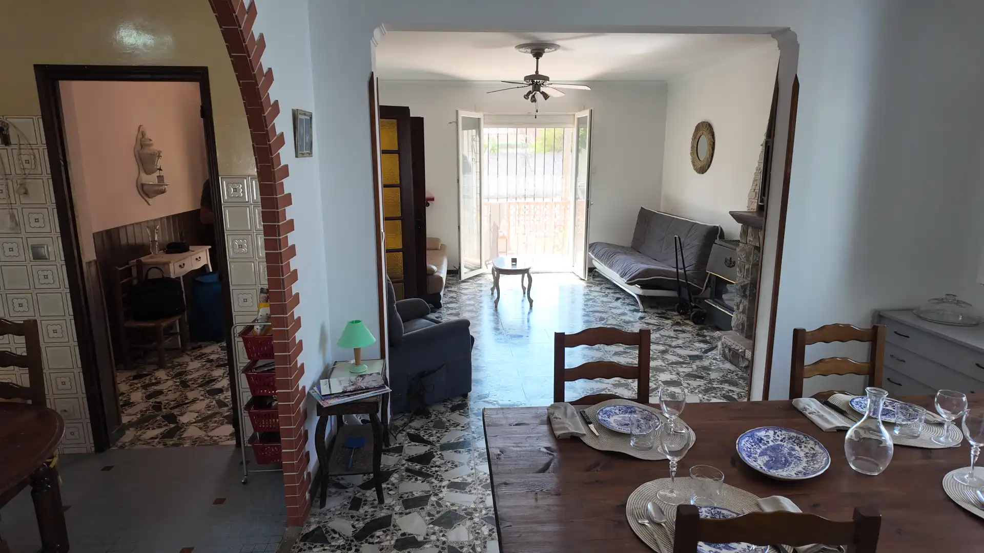 Sala de estar de Casa o chalet en venta en Fortià con Calefacción, Jardín privado y Terraza