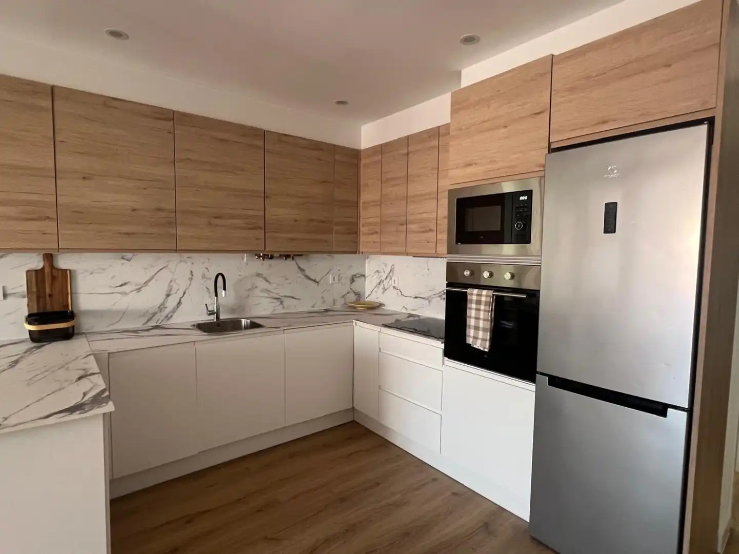 Kitchen of Flat for sale in  Logroño  with Heating, Furnished and Balcony