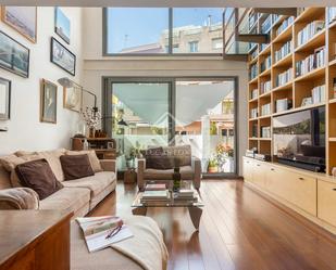 Living room of House or chalet for sale in  Barcelona Capital  with Air Conditioner and Terrace