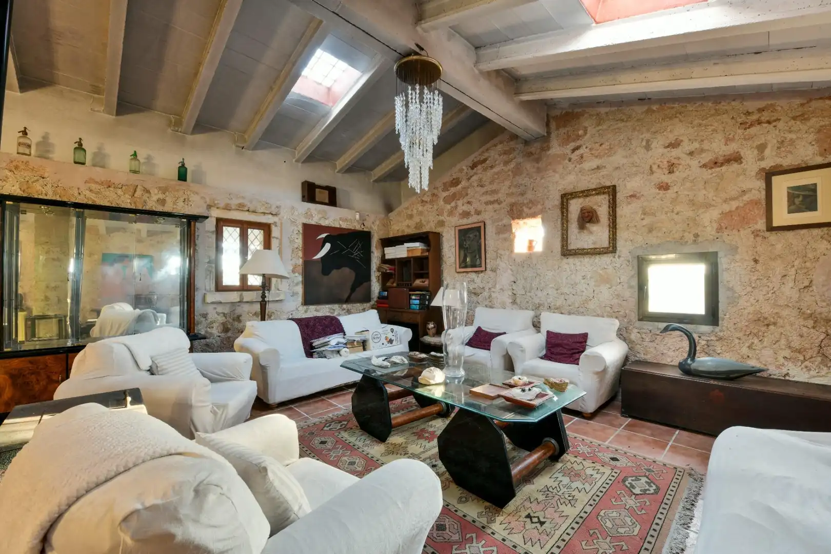 Sala d'estar de Casa o xalet en venda en Petra amb Aire condicionat i Calefacció