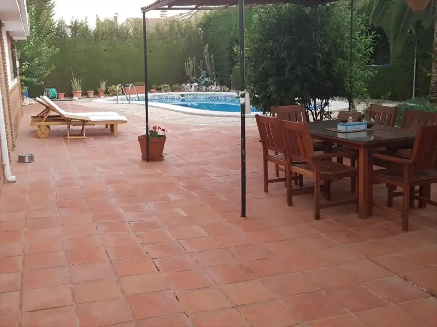 Terrassa de Casa o xalet en venda en Loja amb Jardí privat, Piscina i Moblat