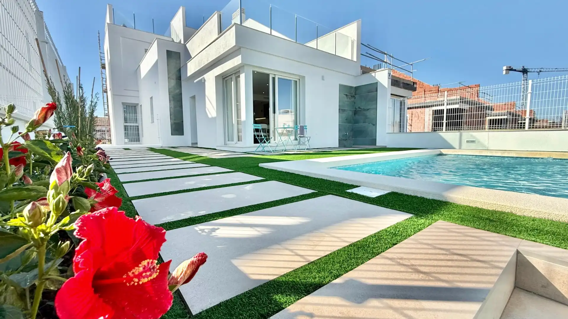 Piscina de Casa o chalet en venta en Los Alcázares con Aire acondicionado, Jardín privado y Terraza