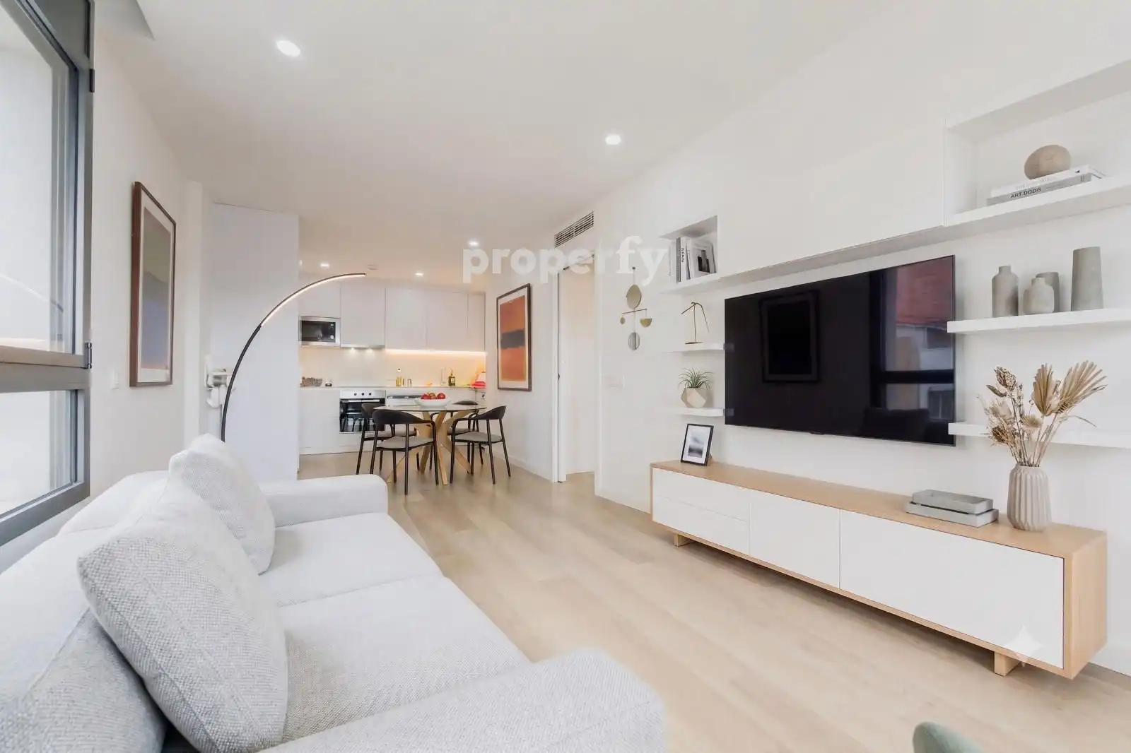 Wohnzimmer von Wohnung zum Verkauf in Sabadell mit Klimaanlage, Heizung und Terrasse