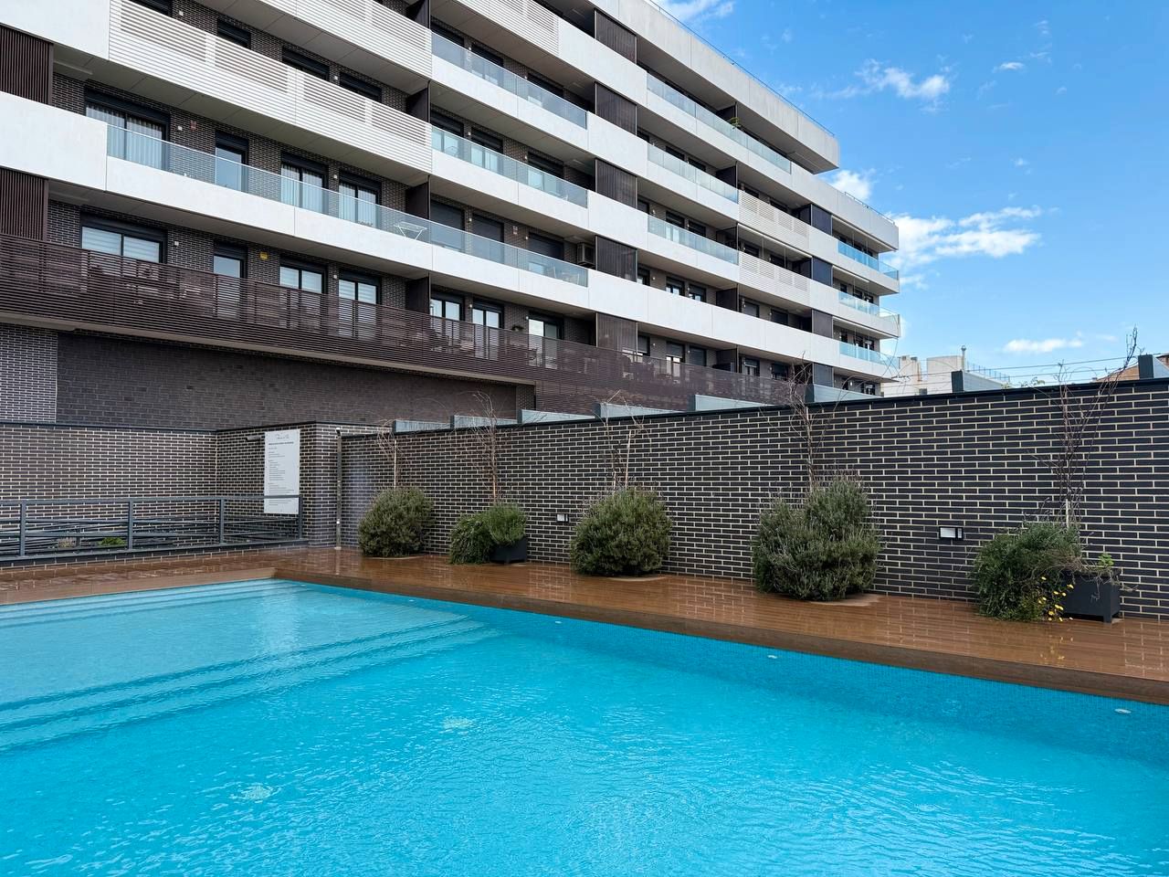 Swimming pool of Flat to rent in Montgat  with Air Conditioner, Furnished and Oven