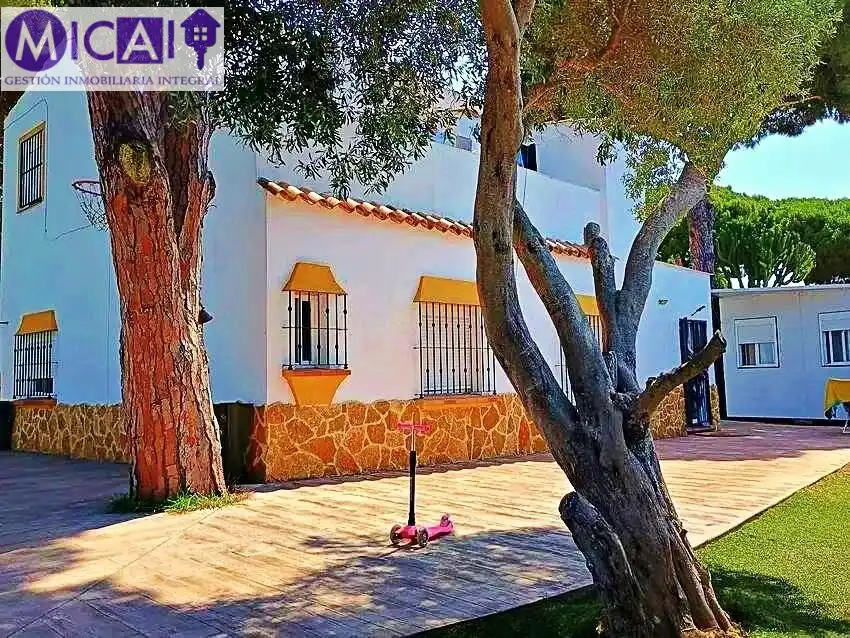 Vista exterior de Casa o xalet en venda en Chiclana de la Frontera amb Aire condicionat, Jardí privat i Traster