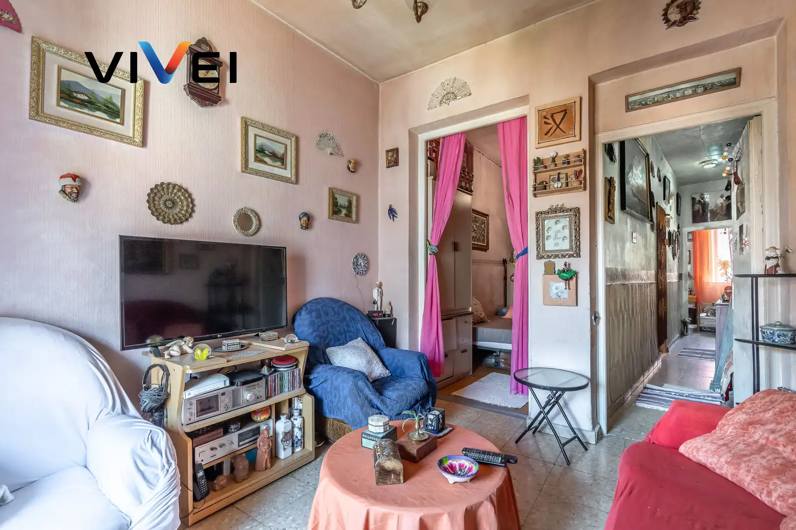 Sala de estar de Piso en venta en Madrid con Balcón