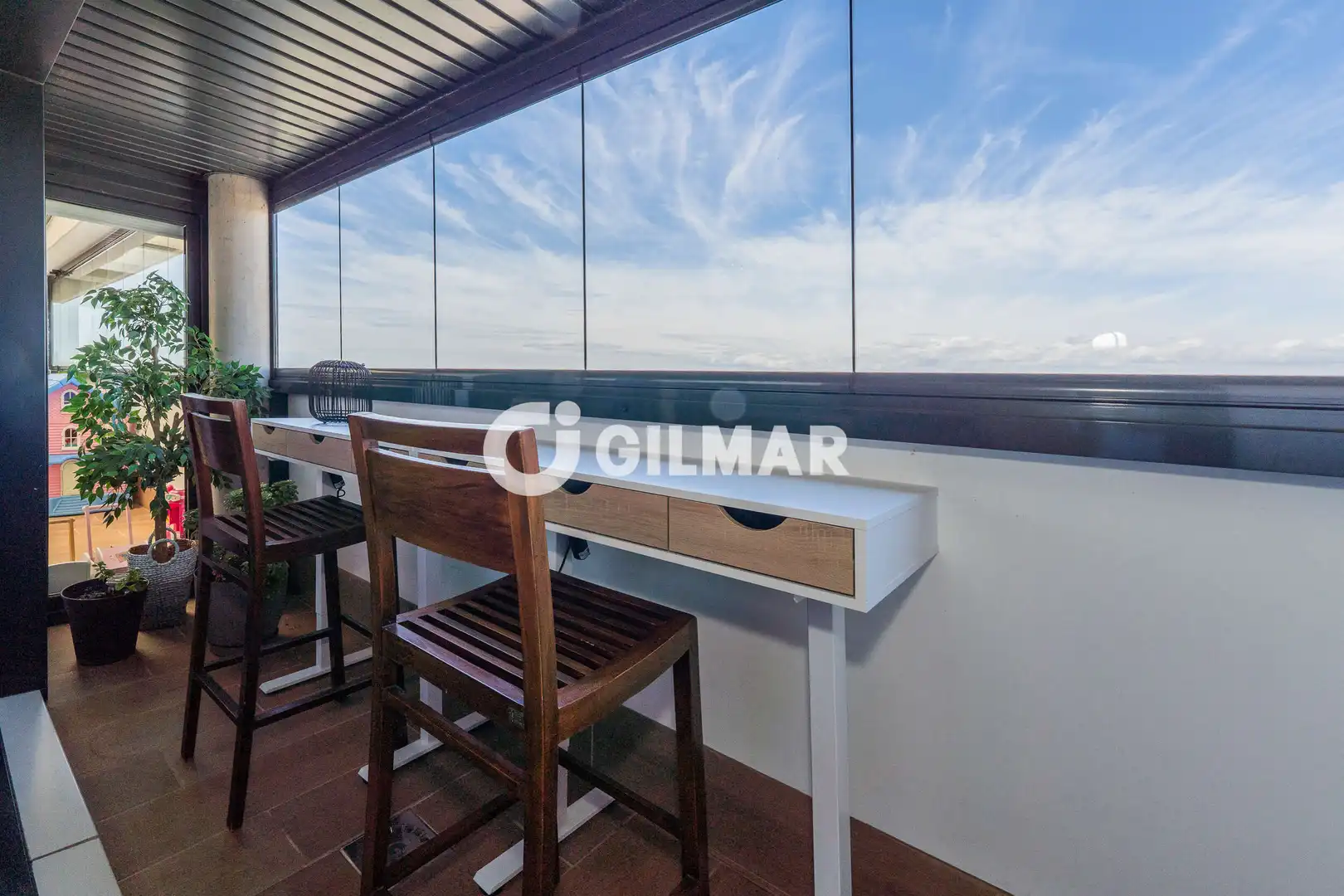 Terrasse von Dachboden zum Verkauf in Madrid mit Heizung, Privatgarten und Abstellraum