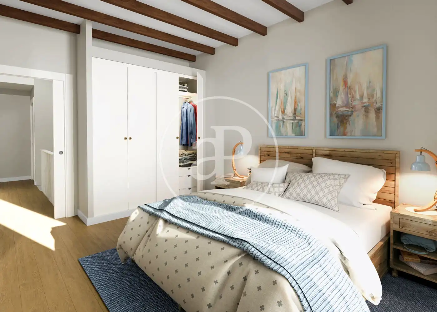 Habitación de Casa adosada en venta en Badalona con Aire acondicionado, Calefacción y Terraza
