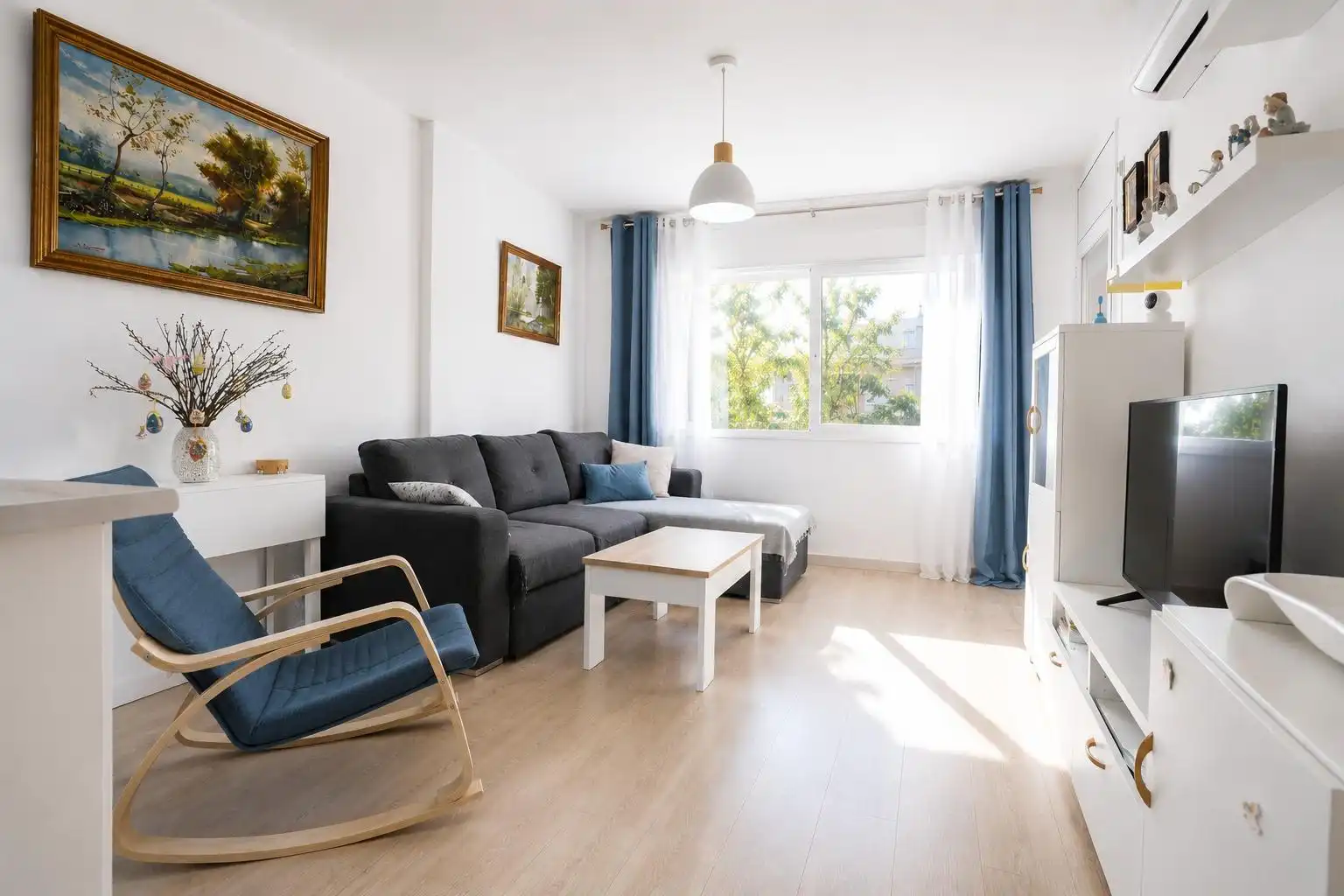 Sala de estar de Apartamento en venta en Cambrils con Aire acondicionado, Calefacción y Terraza