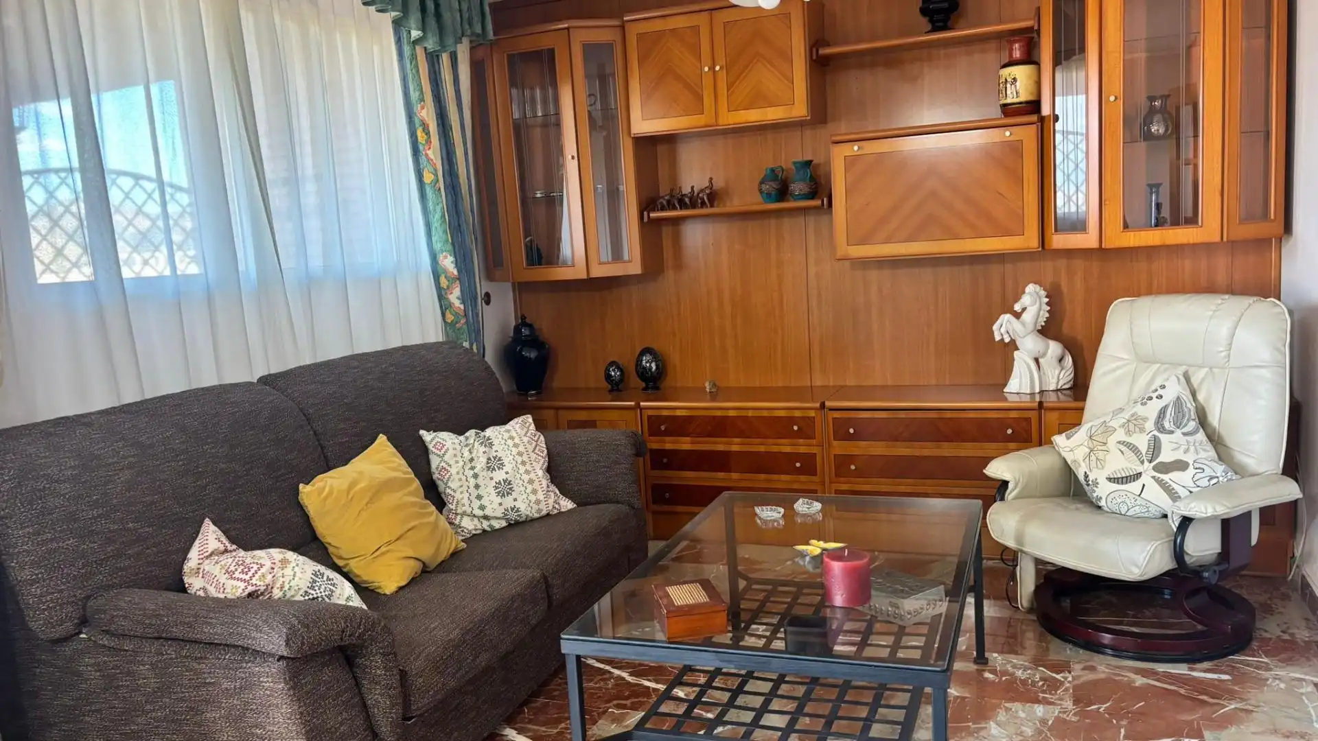 Living room of Attic for sale in Cartagena  with Air Conditioner, Terrace and Furnished