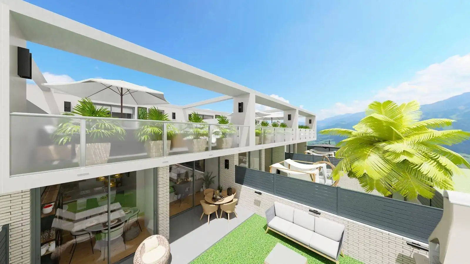 Terraza de Casa adosada en venta en Torrelavega  con Jardín privado, Terraza y Trastero