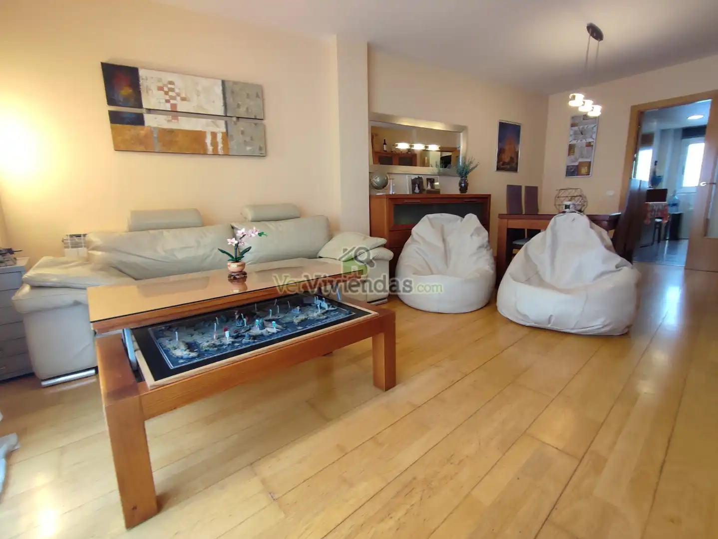 Sala de estar de Piso en venta en Barcelona con Aire acondicionado, Calefacción y Parquet