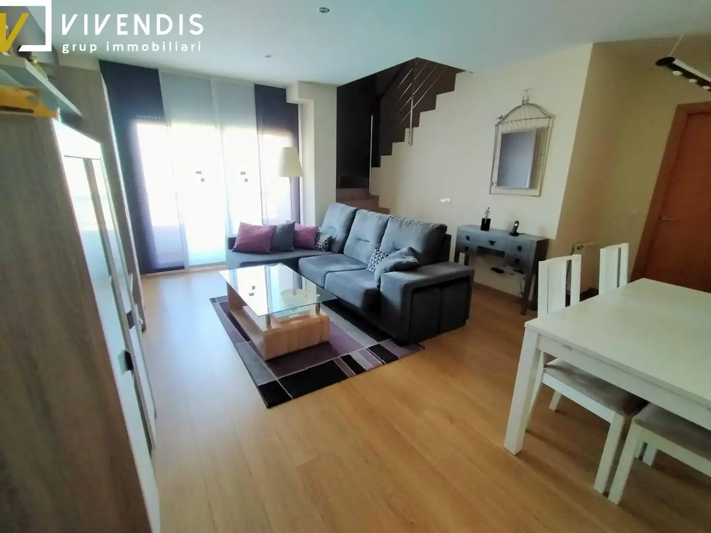 Living room of Attic for sale in Mollerussa  with Air Conditioner, Heating and Parquet flooring