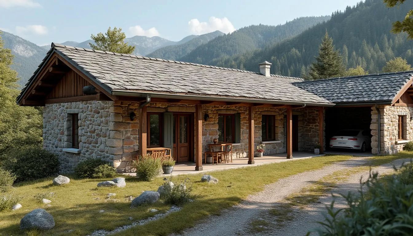 Exterior view of House or chalet for sale in Castiello de Jaca  with Air Conditioner, Heating and Furnished