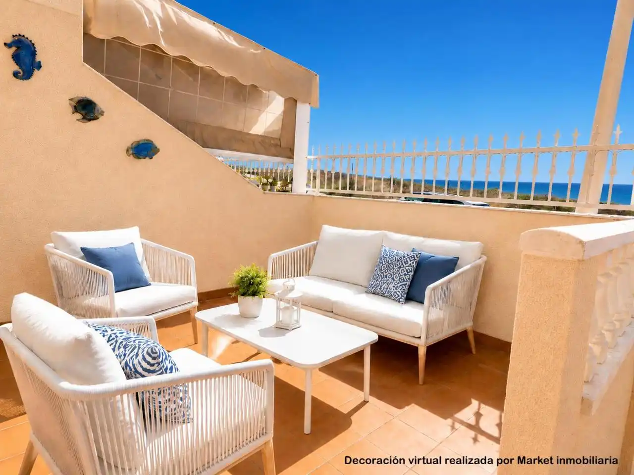 Terraza de Casa adosada en venta en Santa Pola con Aire acondicionado, Terraza y Piscina