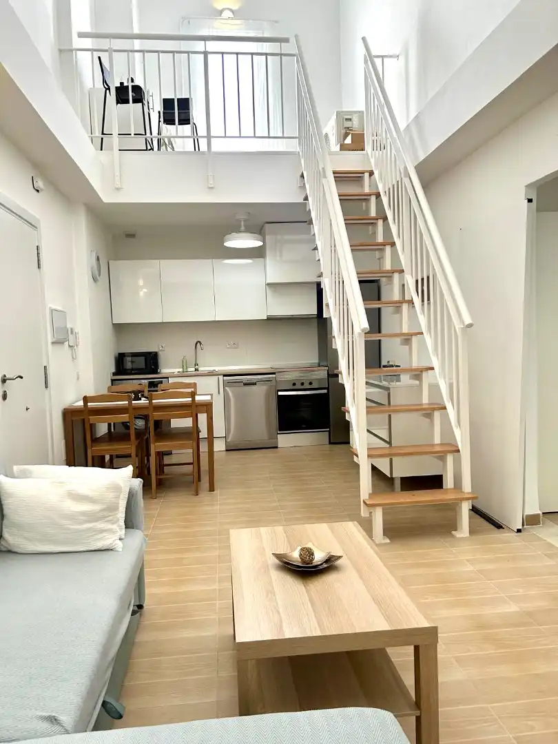 Cocina de Ático de alquiler en Balanegra con Aire acondicionado, Calefacción y Jardín privado