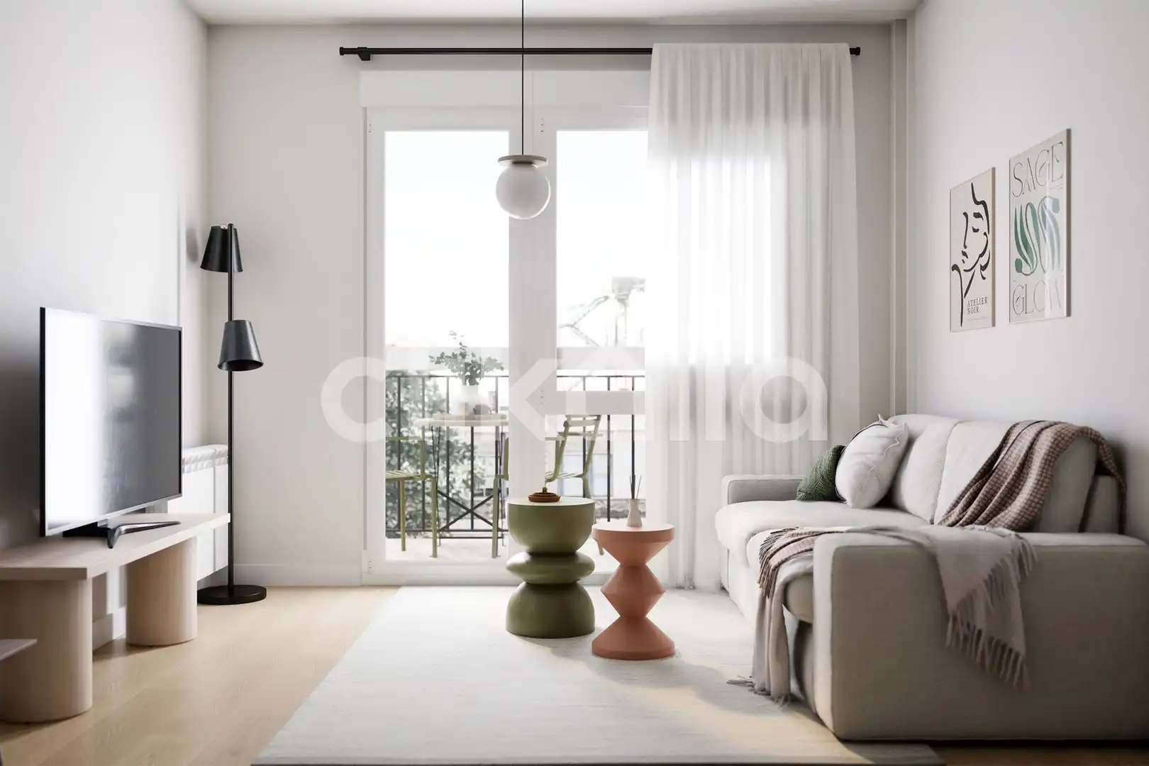 Living room of Flat for sale in Sevilla  with Air Conditioner and Terrace