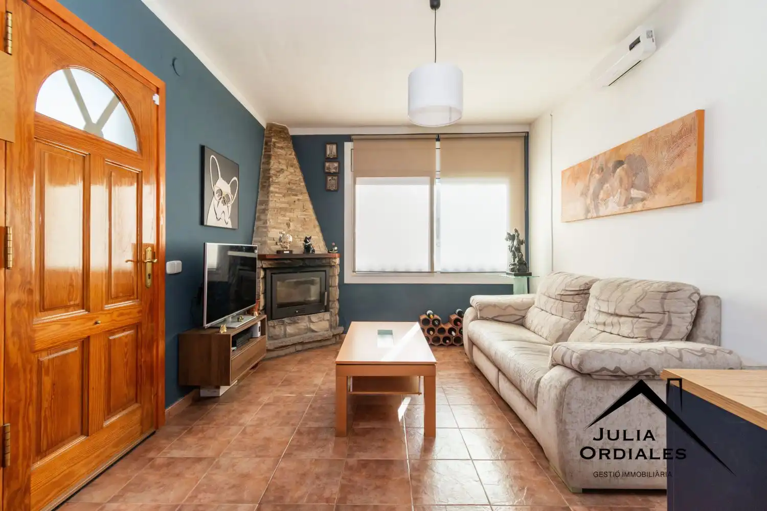 Sala de estar de Casa o chalet en venta en Piera con Aire acondicionado, Calefacción y Jardín privado
