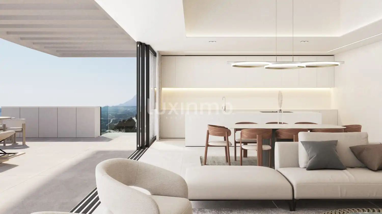 Wohnzimmer von Haus oder Chalet zum Verkauf in Altea mit Klimaanlage, Heizung und Terrasse