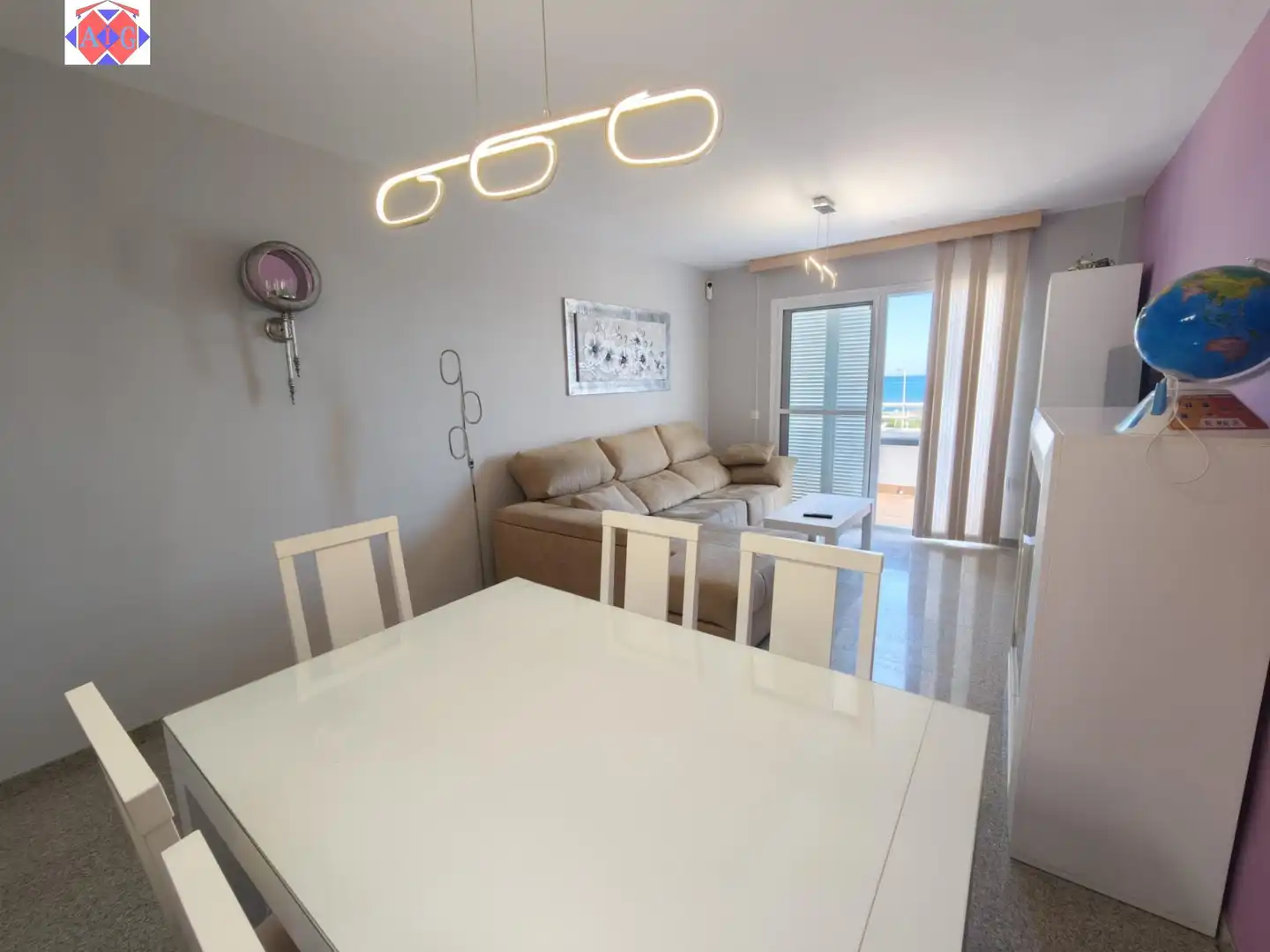 Esszimmer von Dachboden zum Verkauf in Lújar mit Klimaanlage, Terrasse und Möbliert