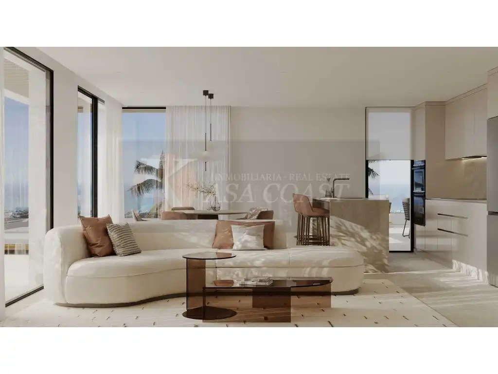 Living room of Flat for sale in Mijas  with Air Conditioner, Private garden and Terrace