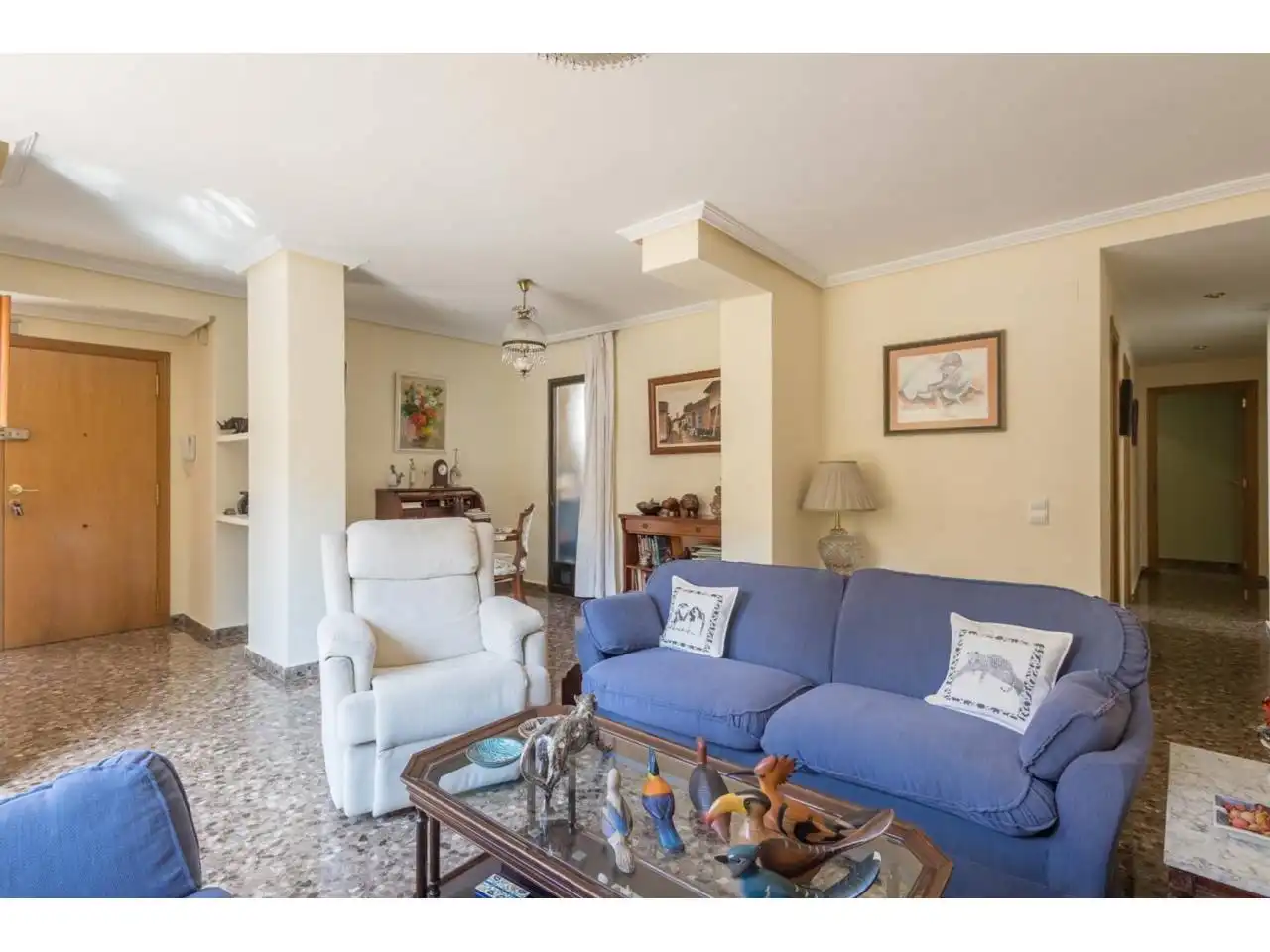 Sala d'estar de Àtic en venda en Valencia amb Aire condicionat, Calefacció i Terrassa