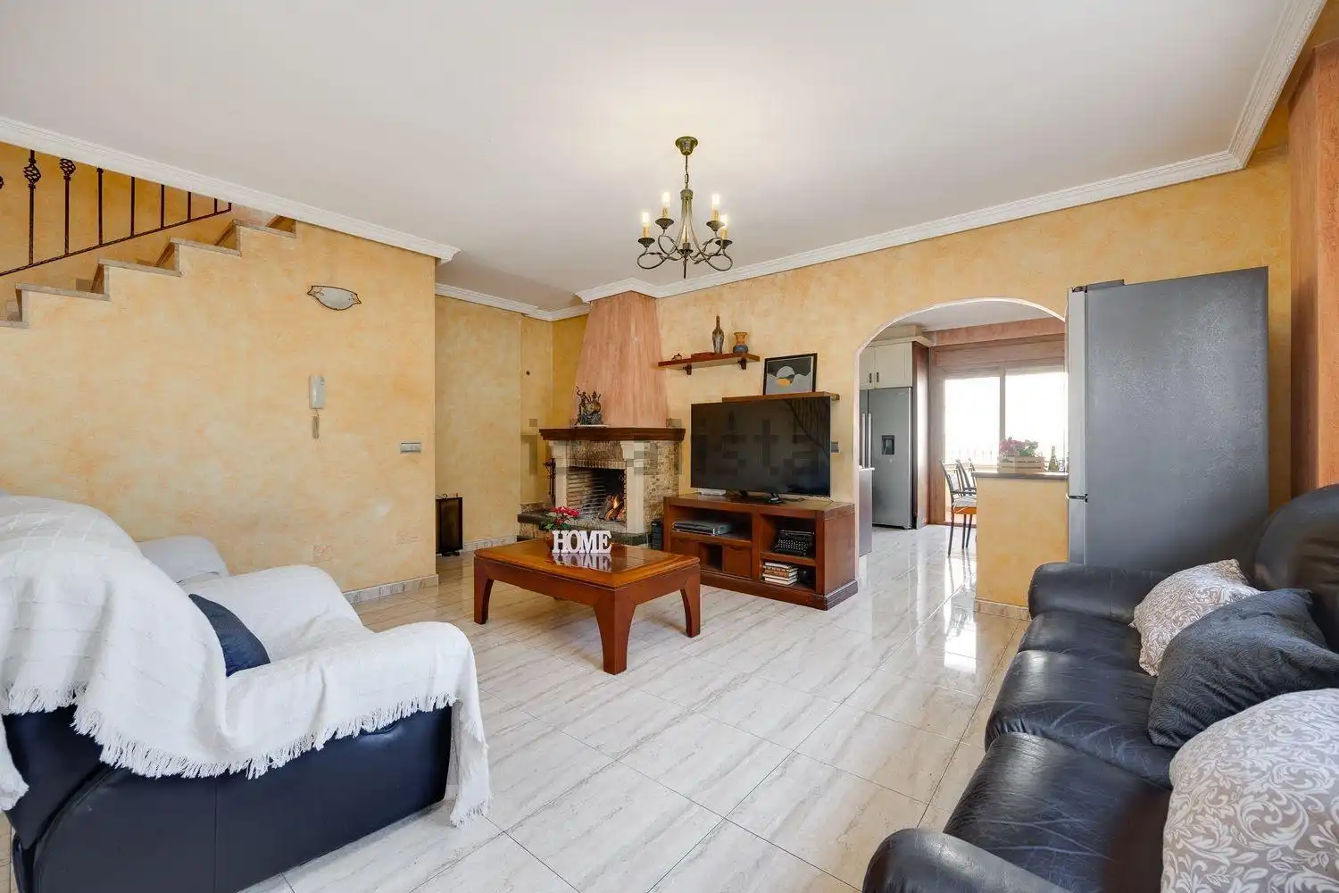 Sala de estar de Casa adosada en venta en Rojales con Aire acondicionado, Calefacción y Terraza
