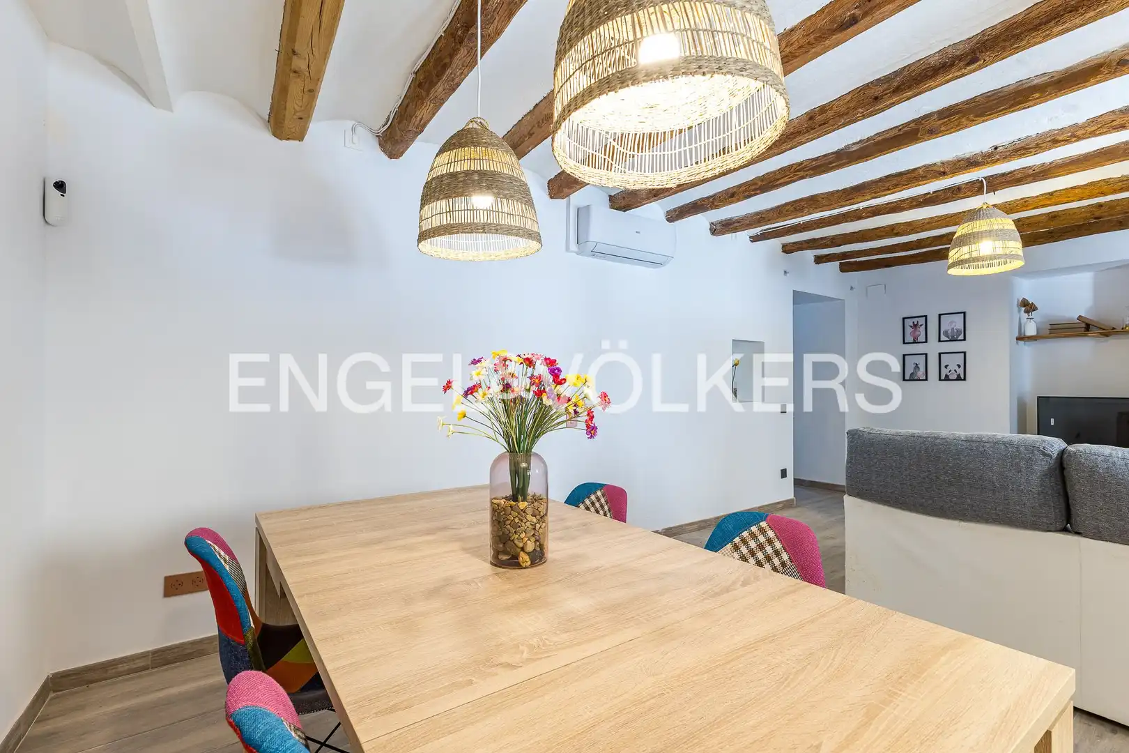 Esszimmer von Haus oder Chalet zum Verkauf in Constantí mit Klimaanlage, Heizung und Parkett