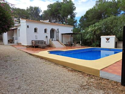 Piscina de Casa o xalet en venda en Jávea / Xàbia amb Calefacció, Jardí privat i Terrassa