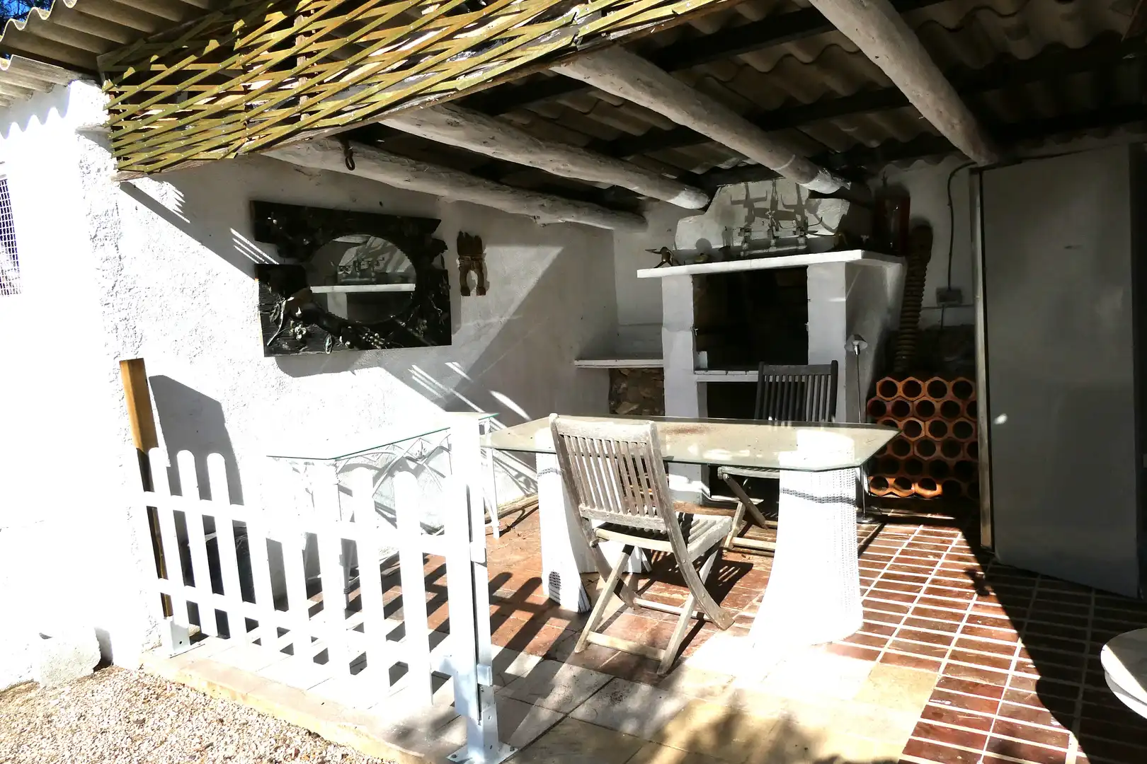 Terrassa de Finca rústica en venda en L'Ampolla amb Aire condicionat, Jardí privat i Piscina