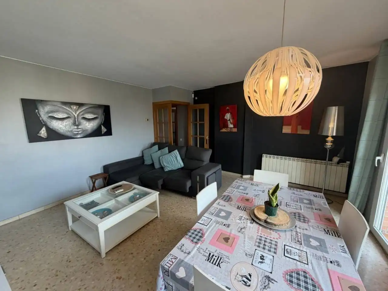 Living room of Flat for sale in Terrassa  with Air Conditioner, Heating and Balcony