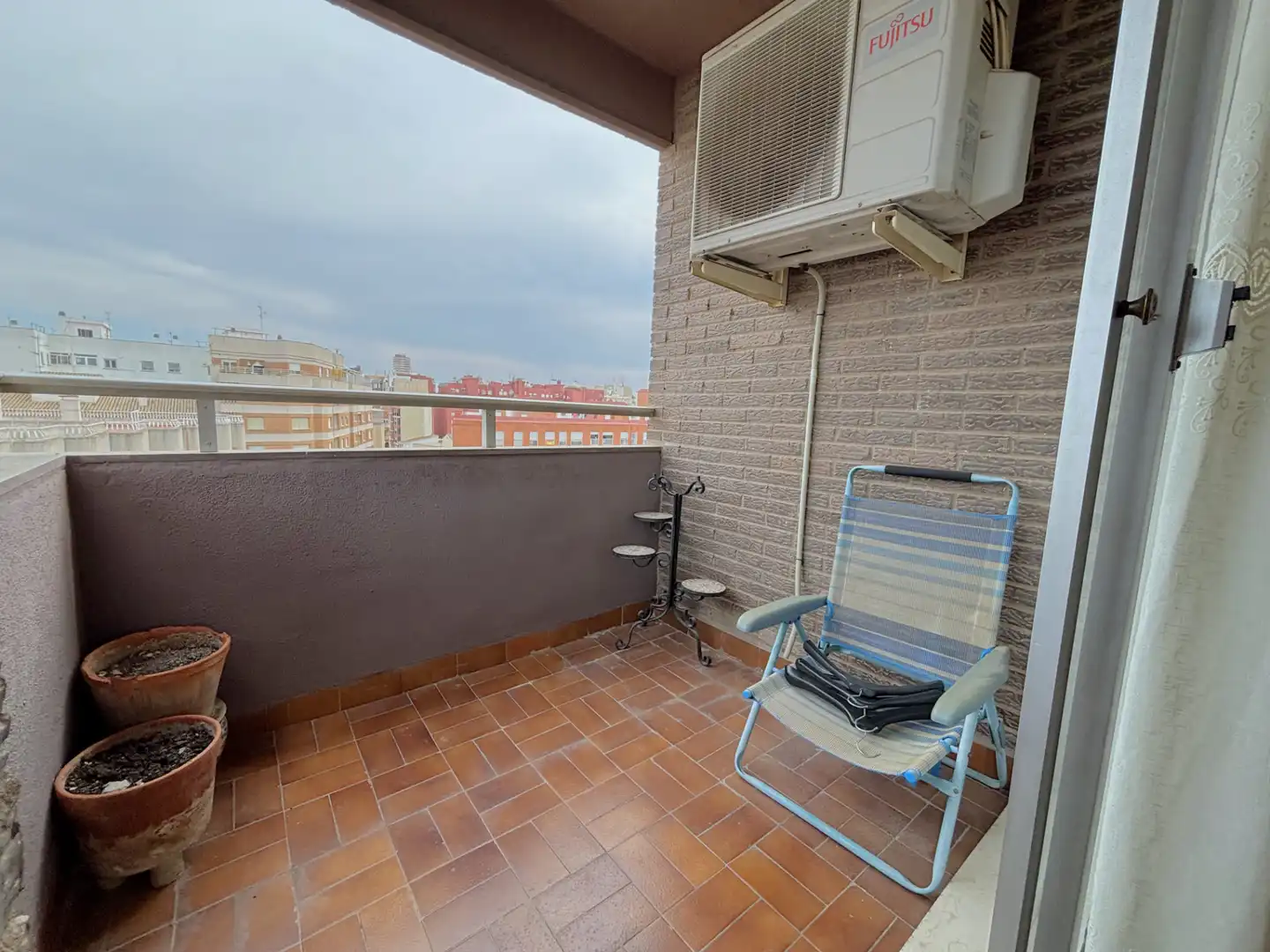 Balcony of Flat for sale in Castellón de la Plana / Castelló de la Plana  with Air Conditioner, Heating and Terrace