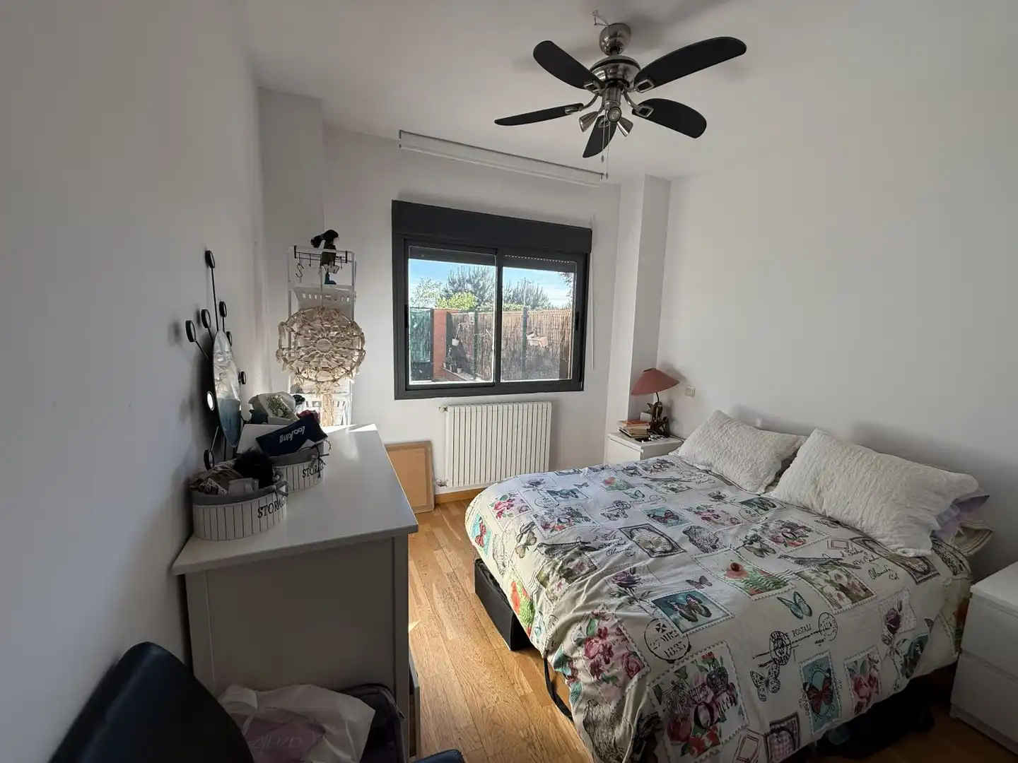Bedroom of Flat for rent in Las Rozas de Madrid  with Air Conditioner, Parquet flooring and Terrace