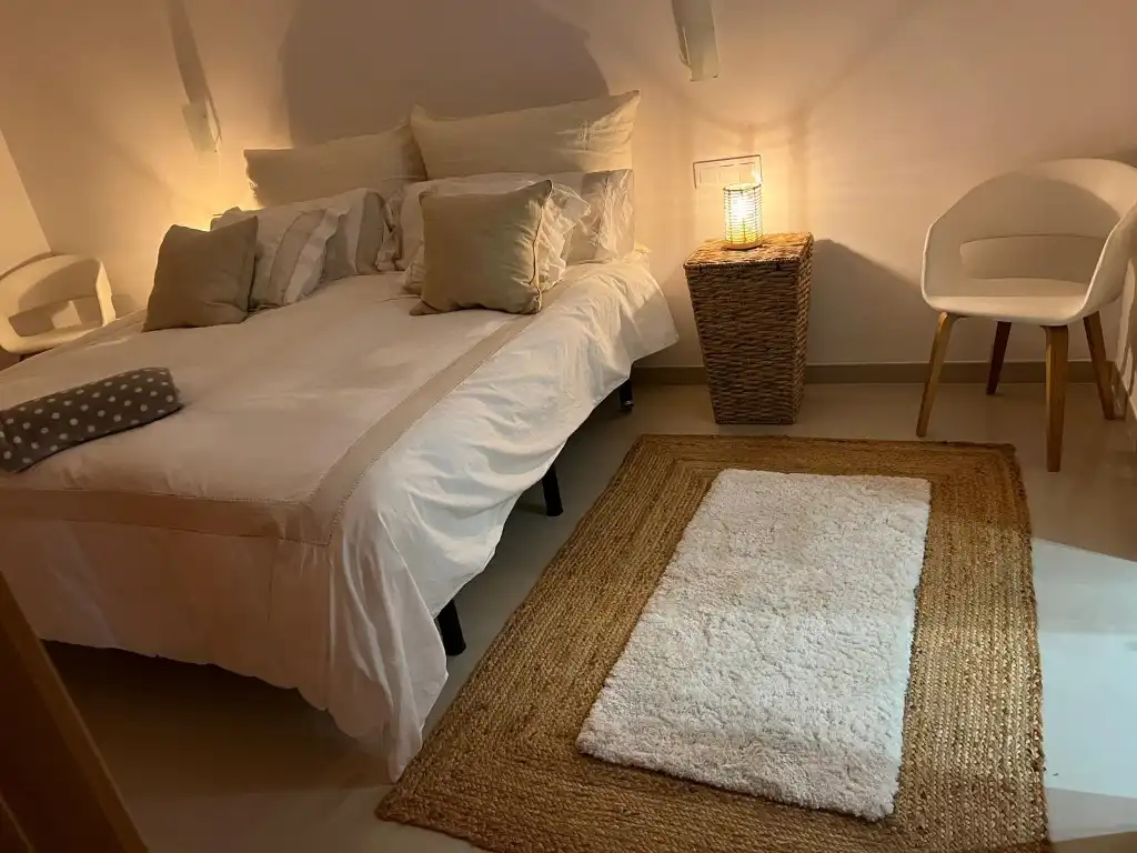 Schlafzimmer von Einfamilien-Reihenhaus zur Miete in Calvià mit Klimaanlage, Privatgarten und Terrasse