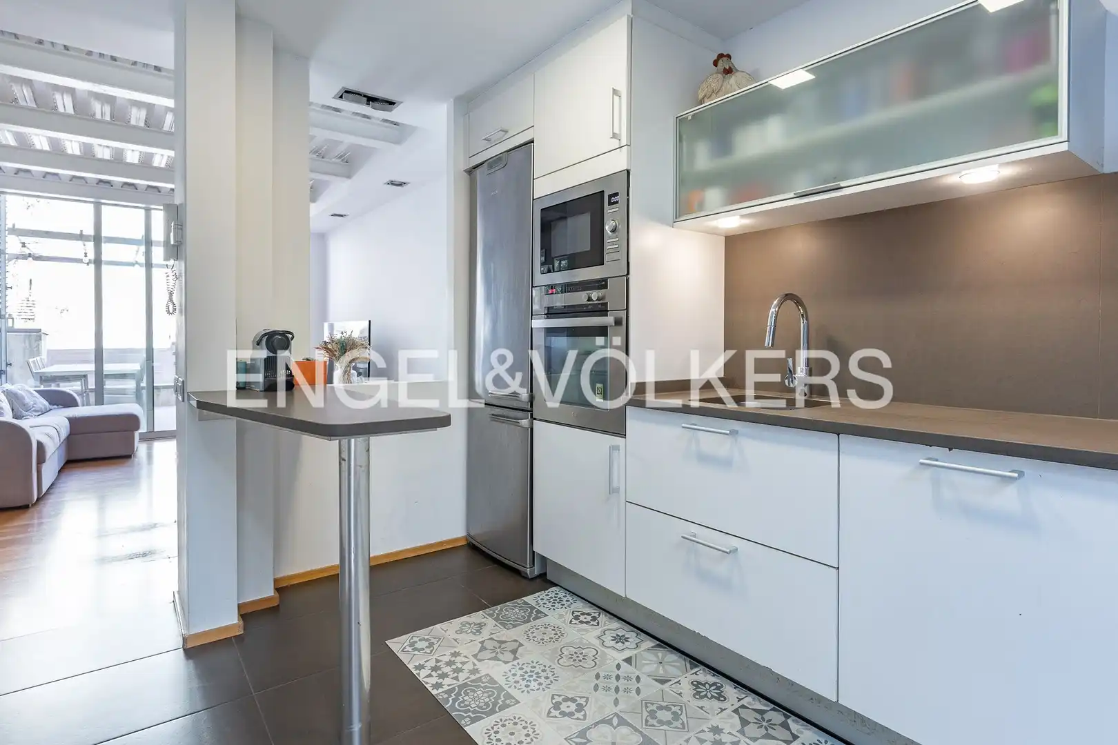 Cocina de Casa adosada en venta en Barcelona con Aire acondicionado, Calefacción y Parquet