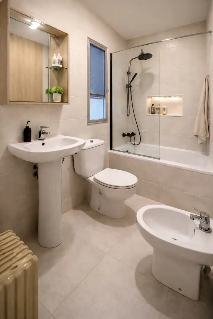 Baño de Piso en venta en Madrid con Terraza, Amueblado y Horno